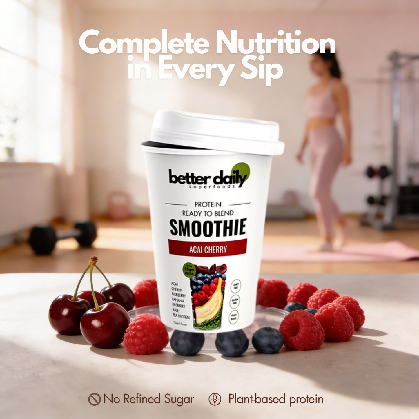 Strawberry Avacado Protein Smoothie