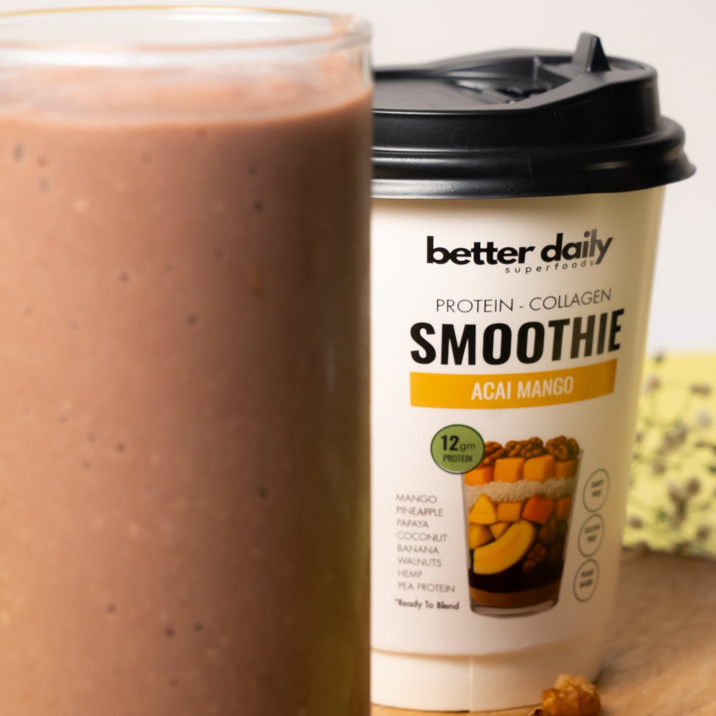 Acai Mango Protein Collagen Smoothie