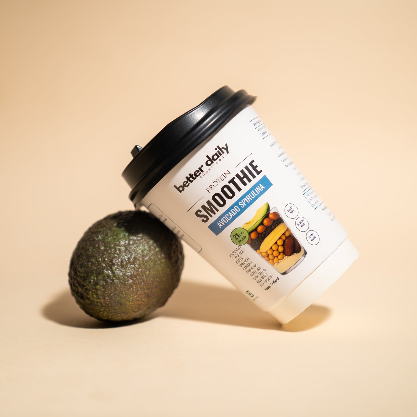 Avocado Spirulina Protein Smoothie